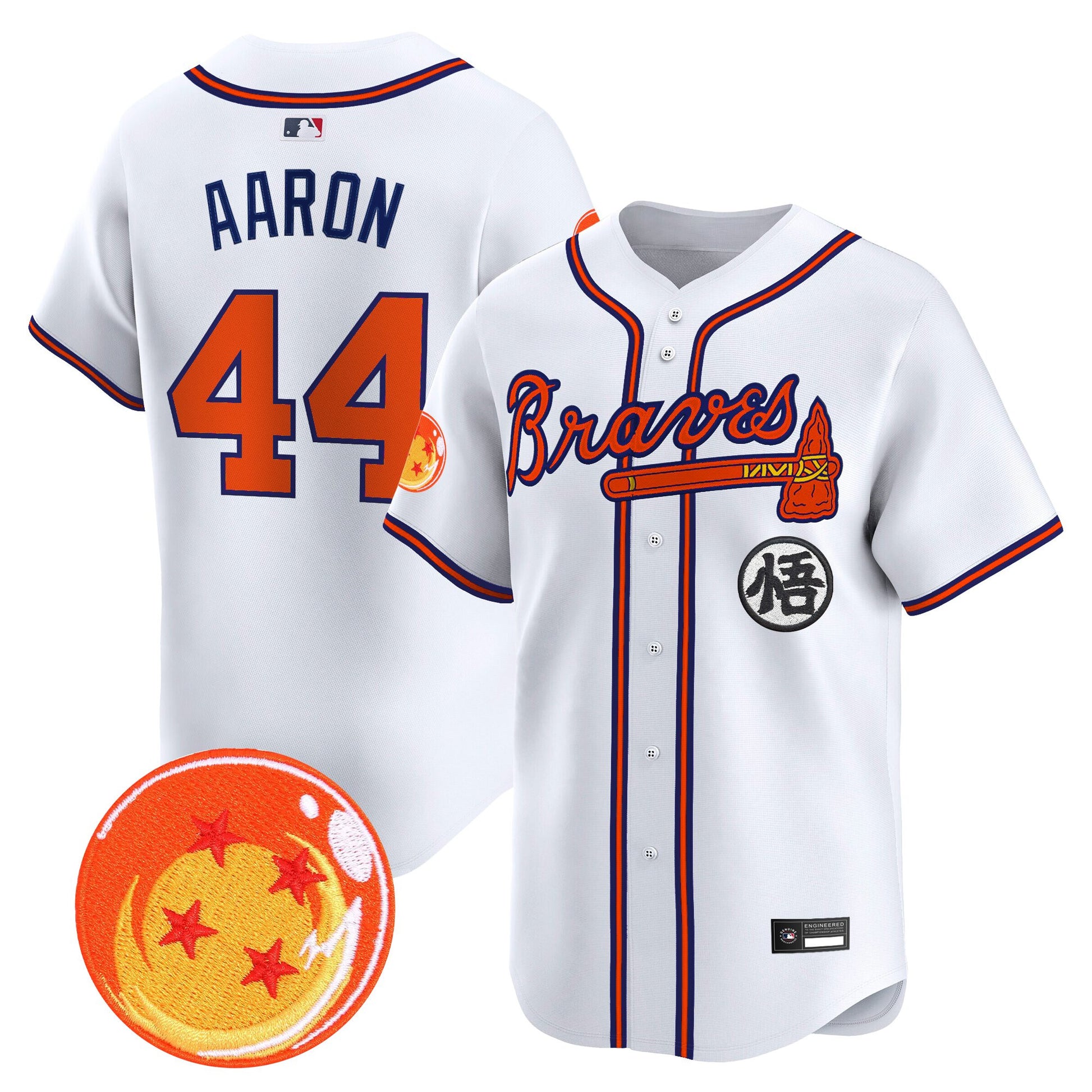 Atlanta Braves x Dragon Ball Vapor Premier Limited Jersey - All Stitched