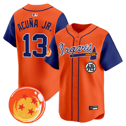Atlanta Braves x Dragon Ball Vapor Premier Limited Jersey - All Stitched