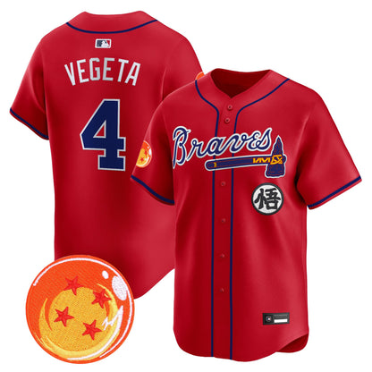 Atlanta Braves x Dragon Ball Vapor Premier Limited Jersey - All Stitched