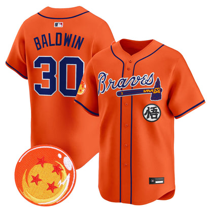 Atlanta Braves x Dragon Ball Vapor Premier Limited Jersey - All Stitched