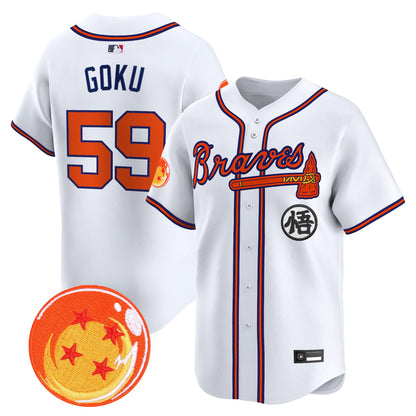Atlanta Braves x Dragon Ball Vapor Premier Limited Jersey - All Stitched