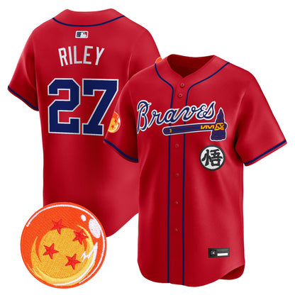 Atlanta Braves x Dragon Ball Vapor Premier Limited Jersey - All Stitched