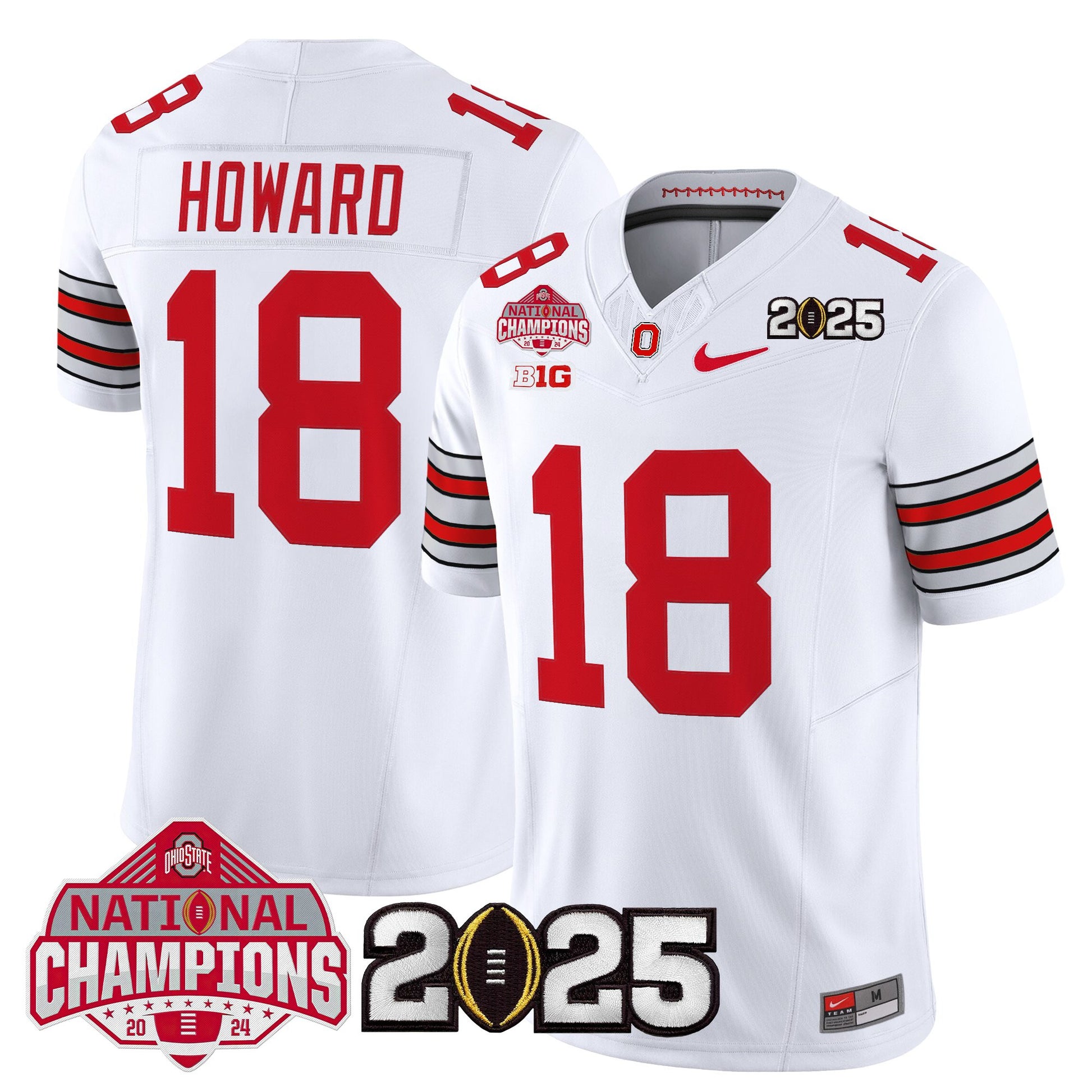 Ohio State Buckeyes 2026 "Tunnel Vision" National Champions Patch Vapor Limited Jersey - All Stitched