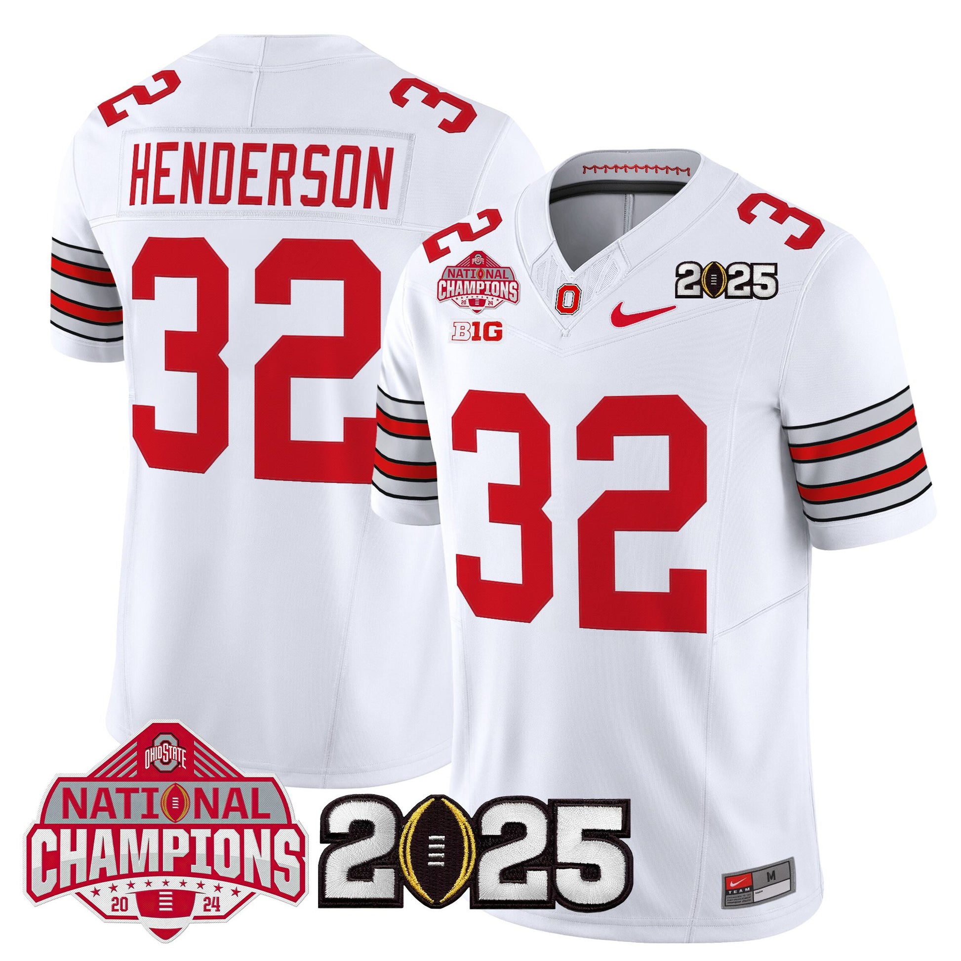Ohio State Buckeyes 2026 "Tunnel Vision" National Champions Patch Vapor Limited Jersey - All Stitched