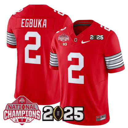 Ohio State Buckeyes 2026 "Tunnel Vision" National Champions Patch Vapor Limited Jersey - All Stitched