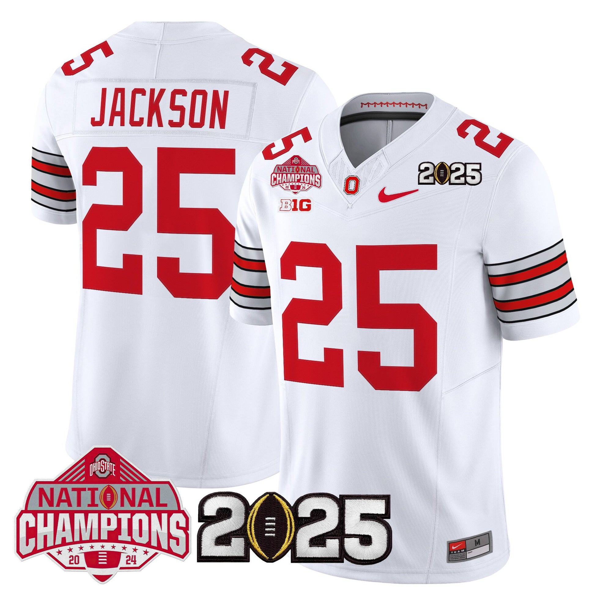 Ohio State Buckeyes 2026 "Tunnel Vision" National Champions Patch Vapor Limited Jersey - All Stitched