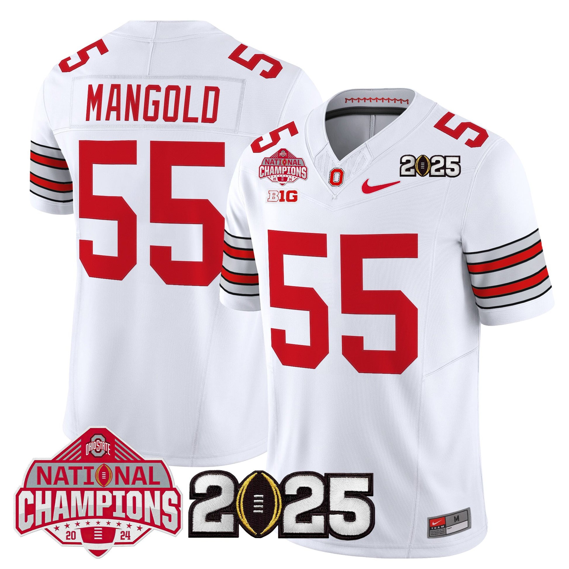 Ohio State Buckeyes 2026 "Tunnel Vision" National Champions Patch Vapor Limited Jersey - All Stitched
