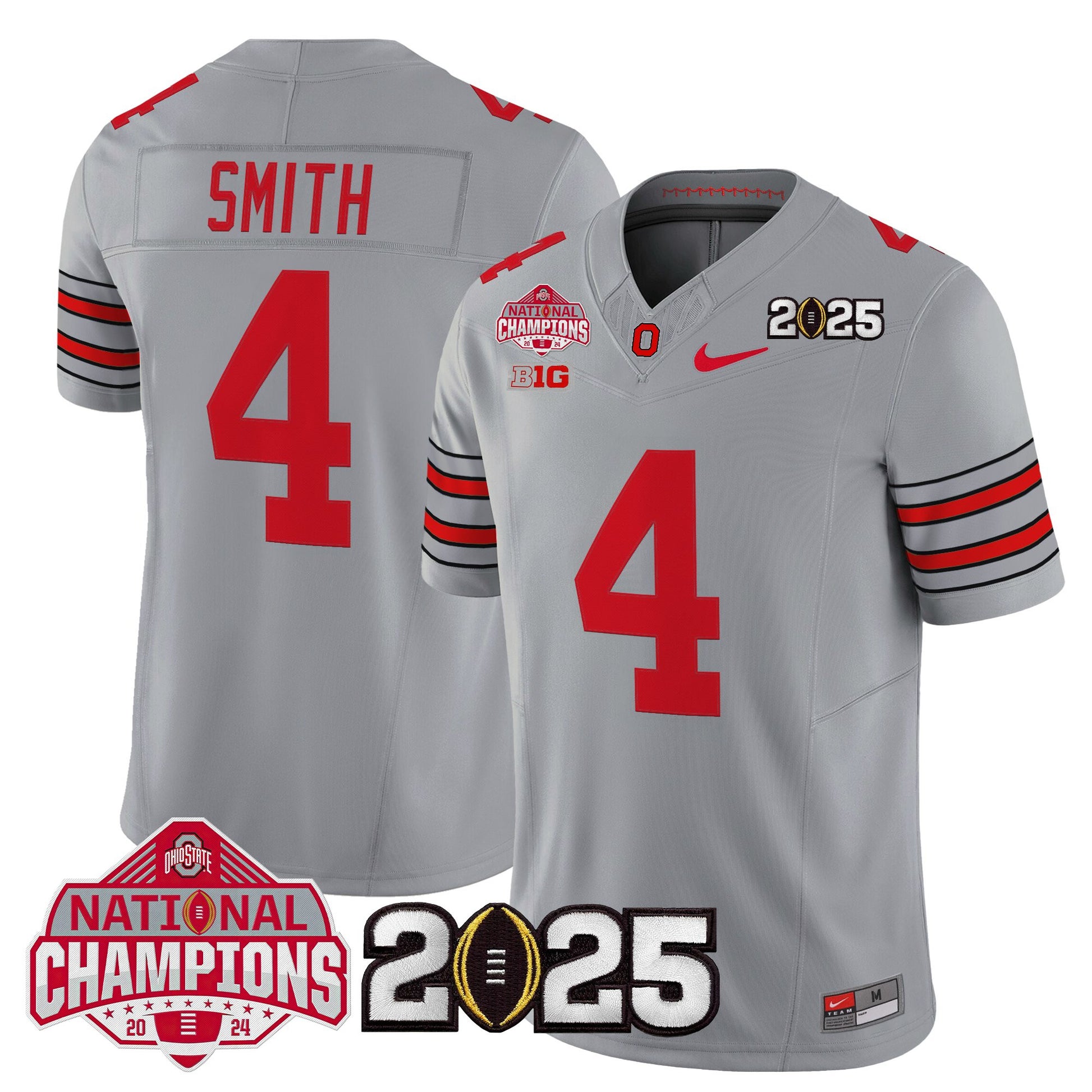 Ohio State Buckeyes 2026 "Tunnel Vision" National Champions Patch Vapor Limited Jersey - All Stitched