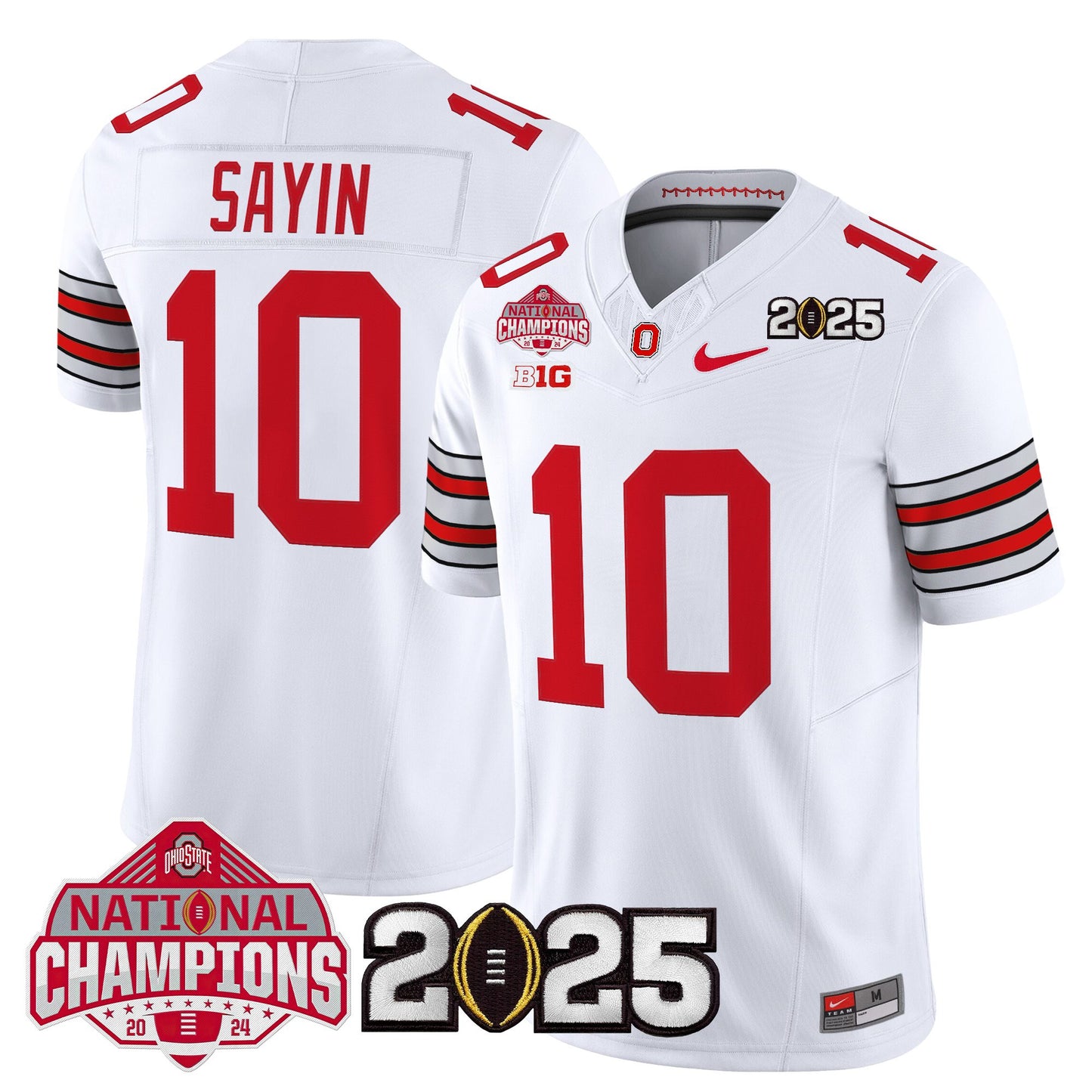 Ohio State Buckeyes 2026 "Tunnel Vision" National Champions Patch Vapor Limited Jersey - All Stitched