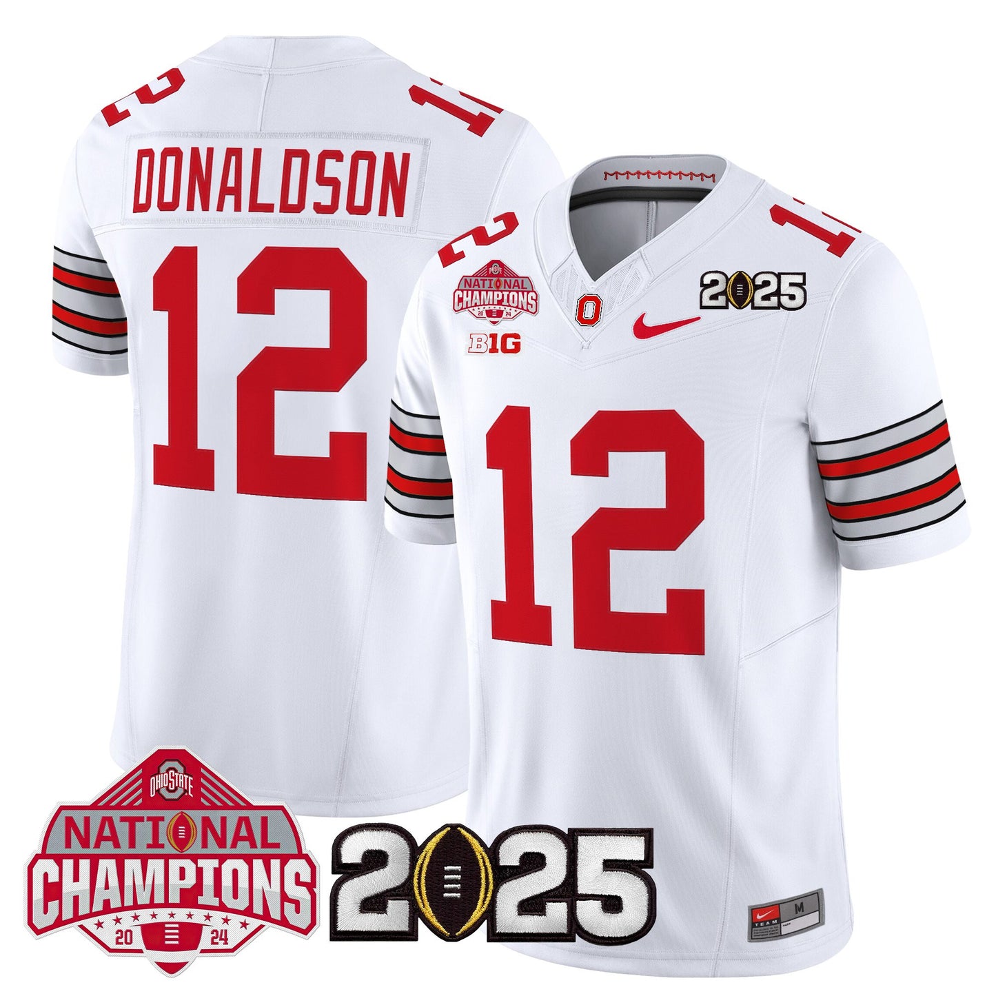 Ohio State Buckeyes 2026 "Tunnel Vision" National Champions Patch Vapor Limited Jersey - All Stitched