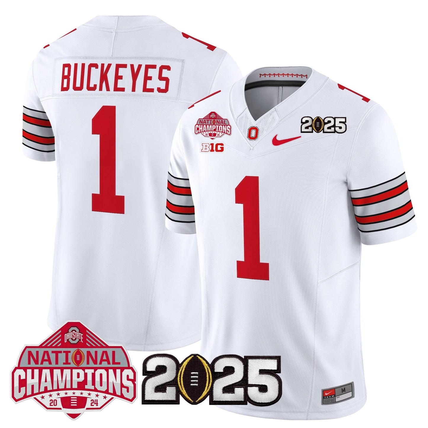 Ohio State Buckeyes 2026 "Tunnel Vision" National Champions Patch Vapor Limited Jersey - All Stitched