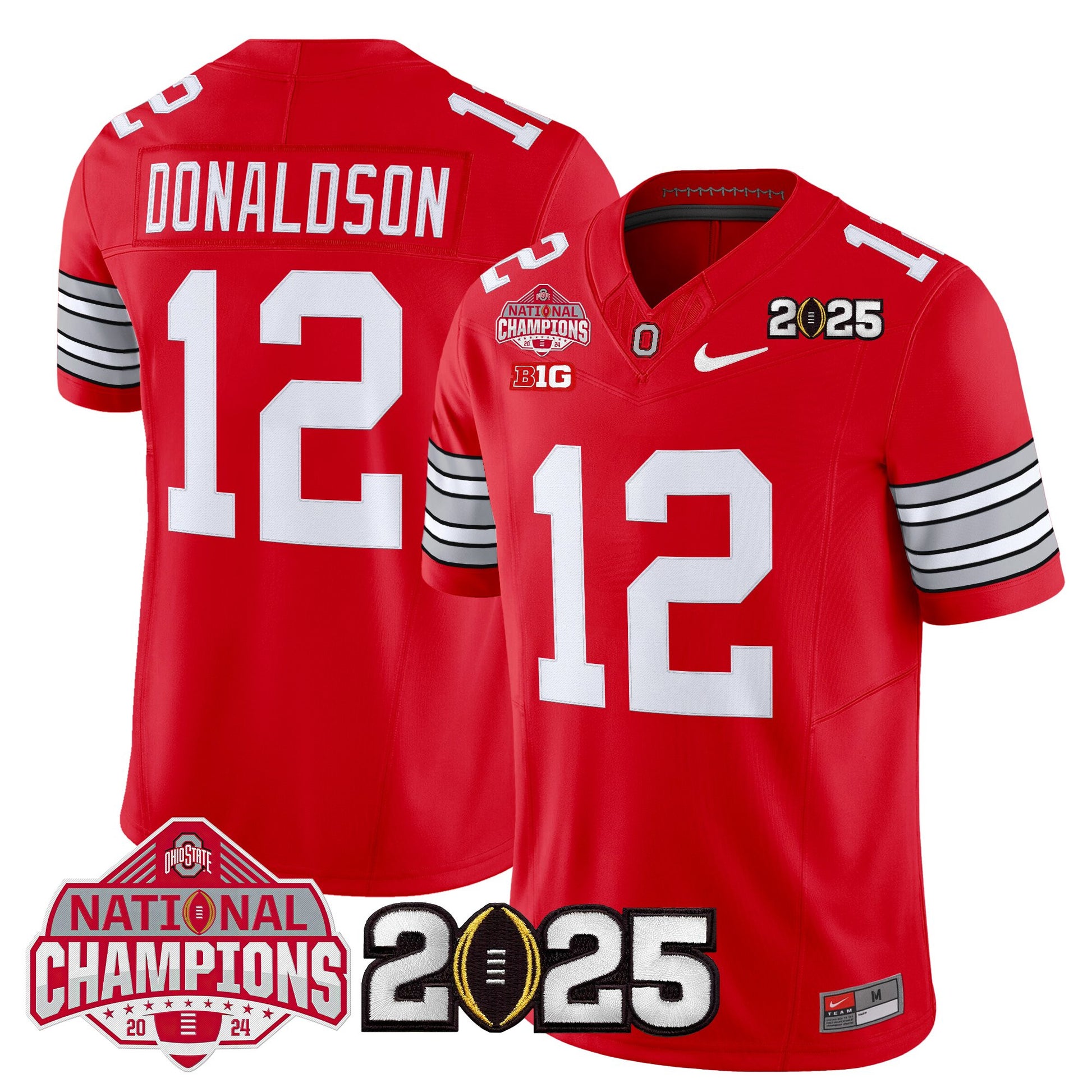 Ohio State Buckeyes 2026 "Tunnel Vision" National Champions Patch Vapor Limited Jersey - All Stitched