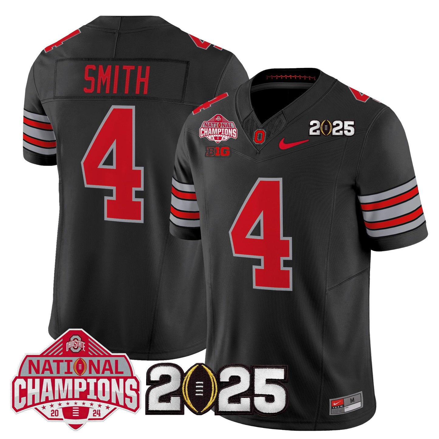 Ohio State Buckeyes 2026 "Tunnel Vision" National Champions Patch Vapor Limited Jersey - All Stitched
