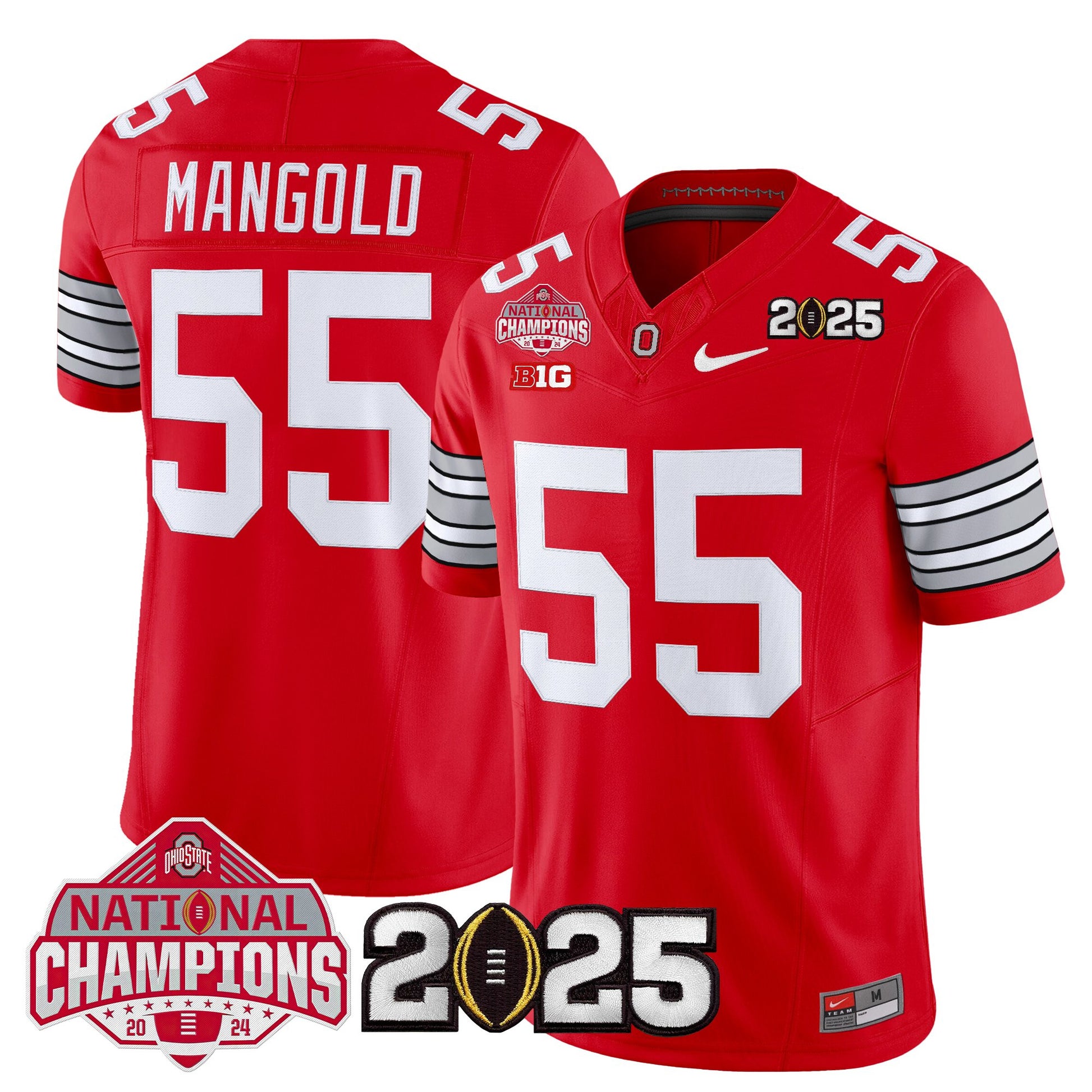 Ohio State Buckeyes 2026 "Tunnel Vision" National Champions Patch Vapor Limited Jersey - All Stitched