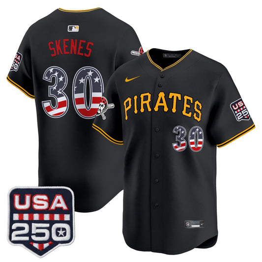 Pittsburgh Pirates USA 250 Fourth of July Vapor Premier Limited Jersey - All Stitched