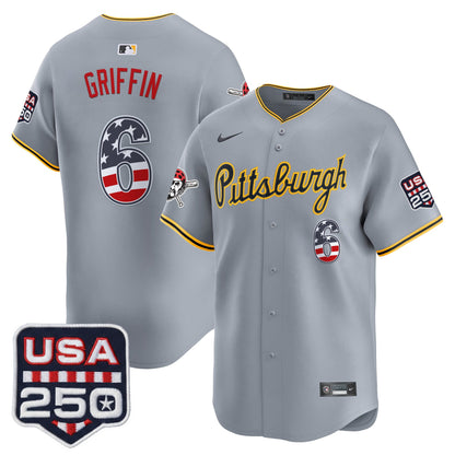 Pittsburgh Pirates USA 250 Fourth of July Vapor Premier Limited Jersey - All Stitched