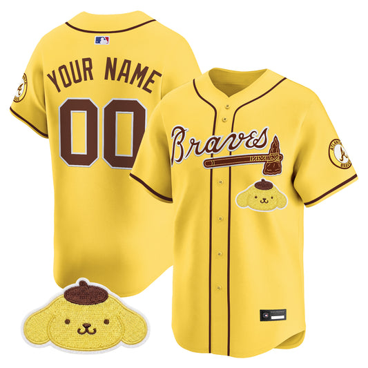 Atlanta Braves x Sanrio Friends Vapor Premier Limited Custom Jersey - All Stitched