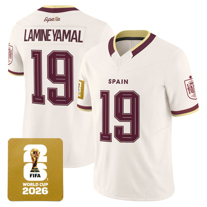  Spain 2026 World Cup Vapor Football Jersey - All Stitched