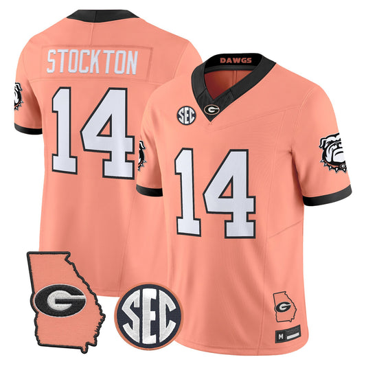 Men's Georgia Bulldogs The Big Peach Vapor Limited Jersey - Stitched