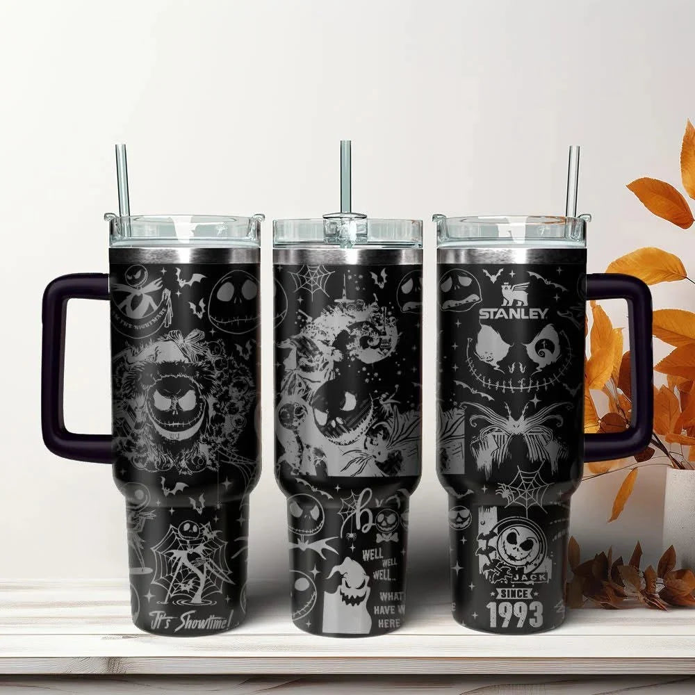 Nightmare Before Xmas Engraved Tumbler 40oz