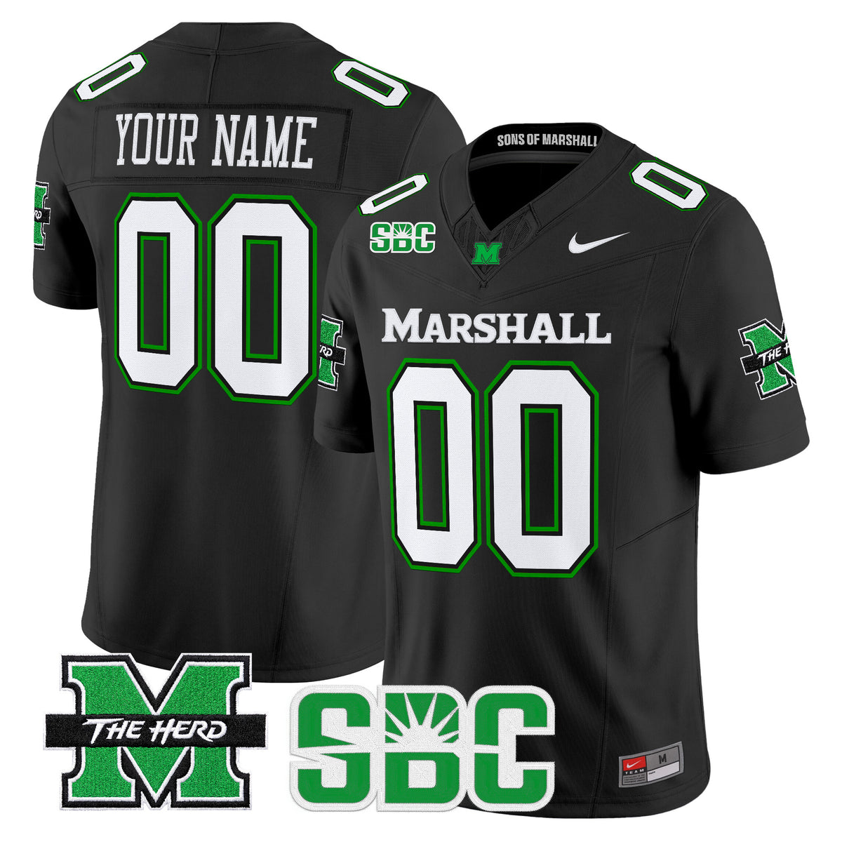 Marshall Thundering Herd 2026 Vapor Limited Custom Jersey - Stitched
