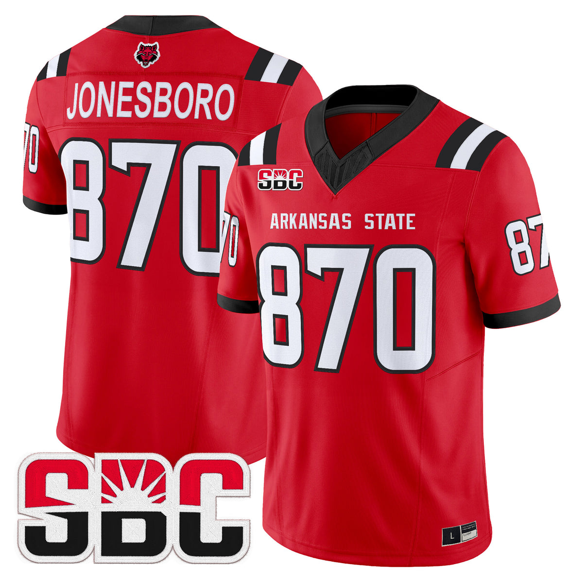  Arkansas State Red Wolves 2026 Vapor Limited Jersey - Stitched
