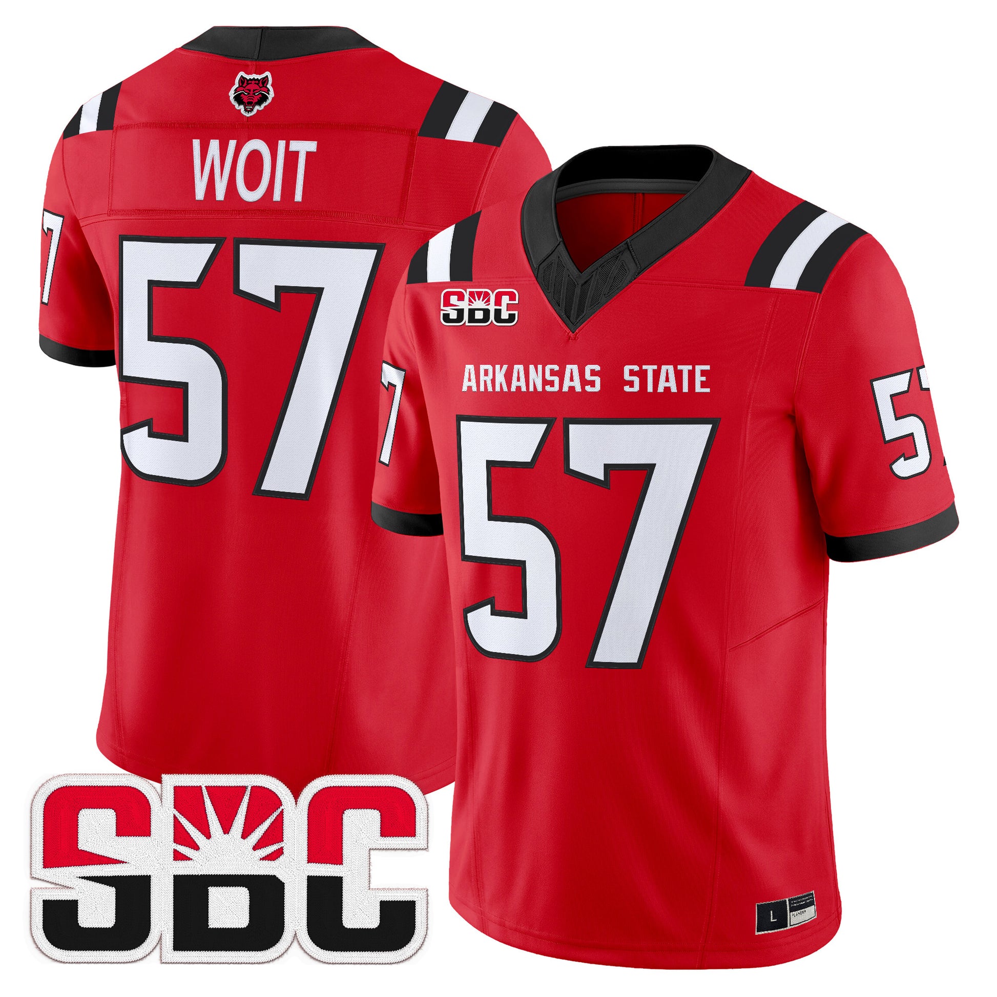  Arkansas State Red Wolves 2026 Vapor Limited Jersey - Stitched