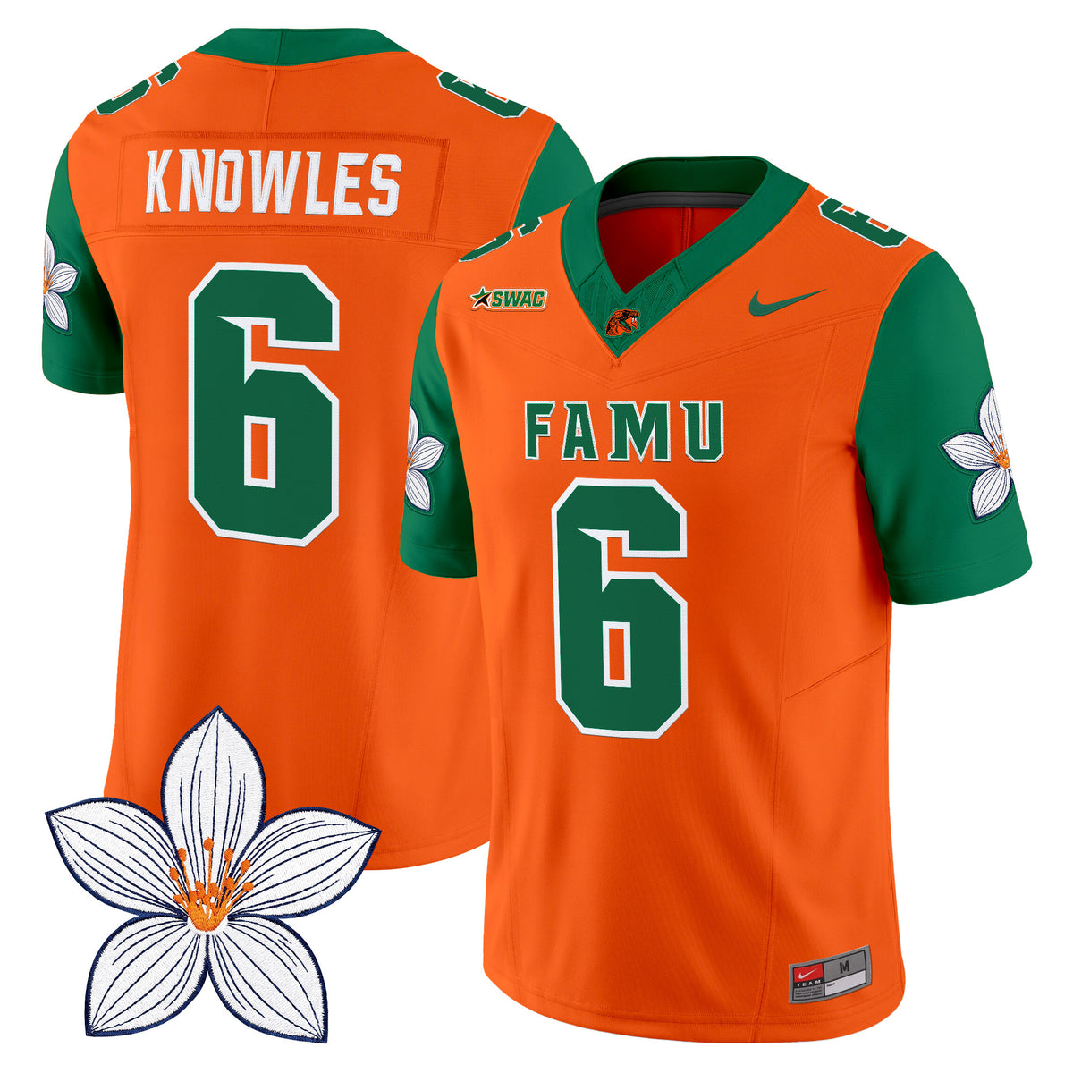 Florida A&M Rattlers Orange Blossom Classic Vapor Limited Jersey - Stitched
