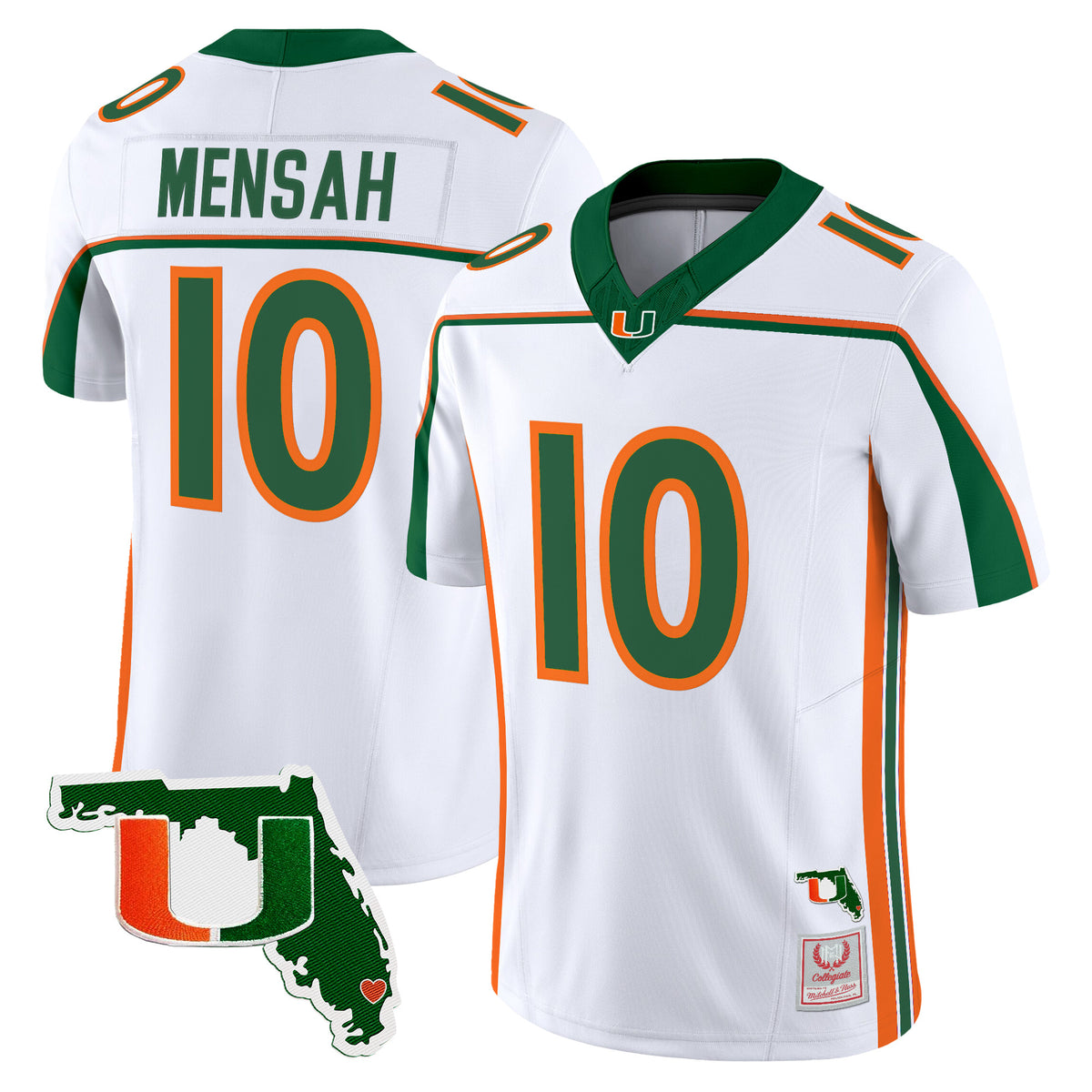 Miami Hurricanes Throwback Vapor Limited Jersey - Florida Patch - Stitched