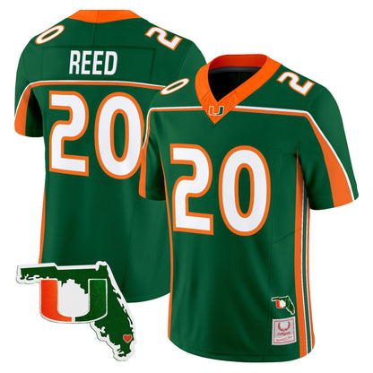Miami Hurricanes Throwback Vapor Limited Jersey - Florida Patch - Stitched