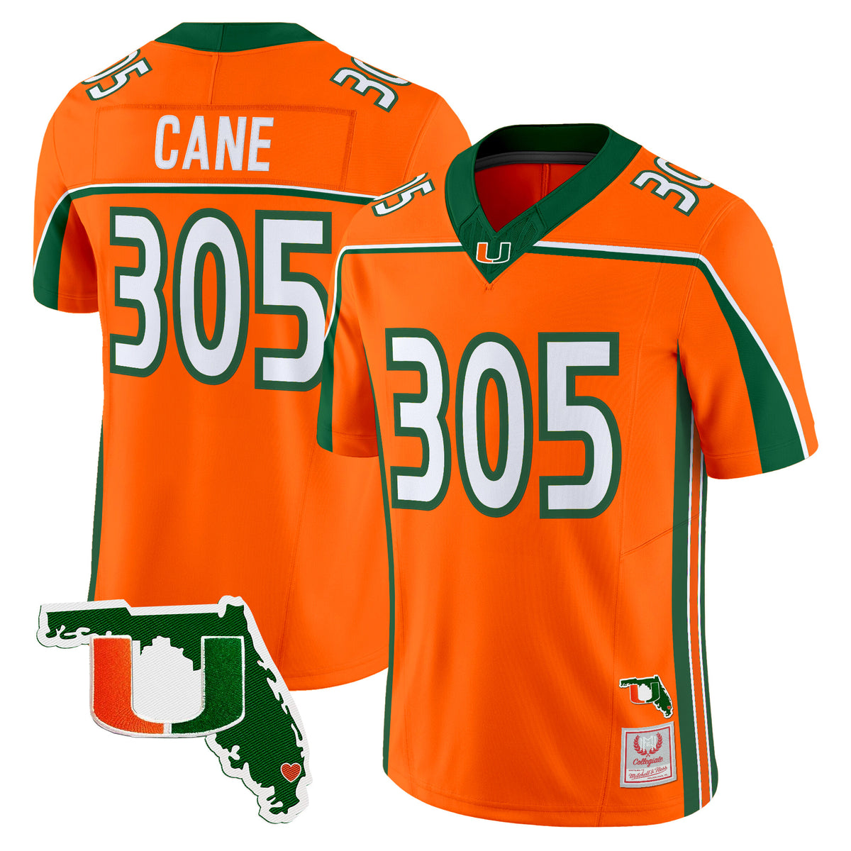 Miami Hurricanes Throwback Vapor Limited Jersey - Florida Patch - Stitched