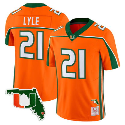 Miami Hurricanes Throwback Vapor Limited Jersey - Florida Patch - Stitched