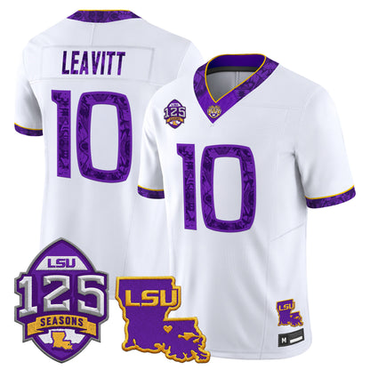 LSU Tigers 'Silent Season of 1918' Vapor Limited Jersey - Louisiana Patch - Stitched