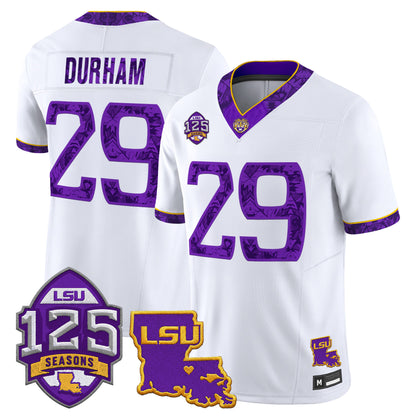 LSU Tigers 'Silent Season of 1918' Vapor Limited Jersey - Louisiana Patch - Stitched