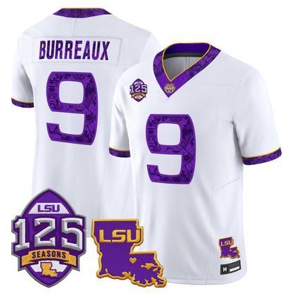 LSU Tigers 'Silent Season of 1918' Vapor Limited Jersey - Louisiana Patch - Stitched