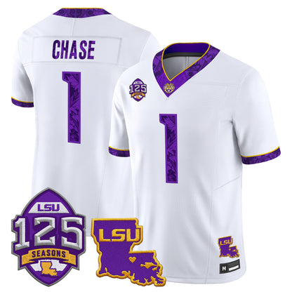 LSU Tigers 'Silent Season of 1918' Vapor Limited Jersey - Louisiana Patch - Stitched