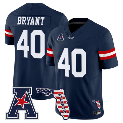 Florida Atlantic Owls Vapor Limited Jersey - Florida Patch - Stitched