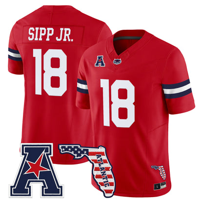 Florida Atlantic Owls Vapor Limited Jersey - Florida Patch - Stitched