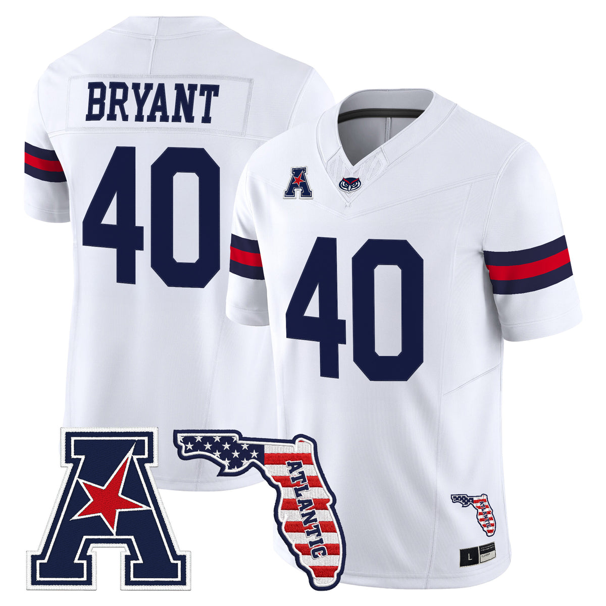 Florida Atlantic Owls Vapor Limited Jersey - Florida Patch - Stitched