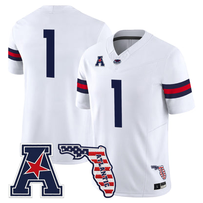 Florida Atlantic Owls Vapor Limited Jersey - Florida Patch - Stitched