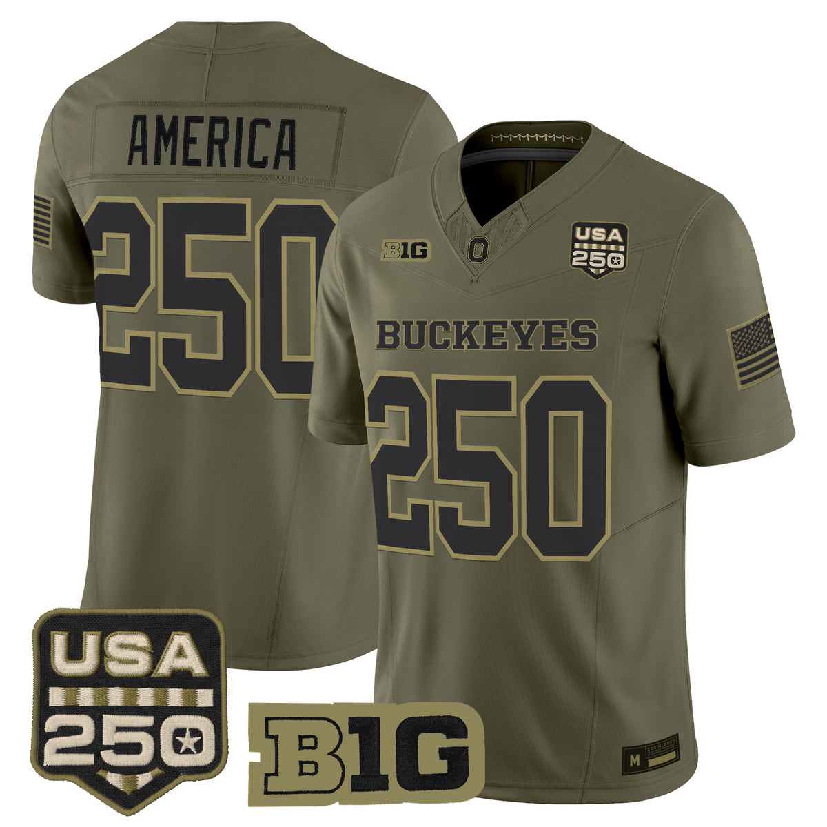 Ohio State Buckeyes 2026 Salute to Service Vapor Limited Jersey - Stitched