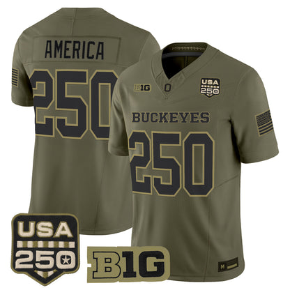 Ohio State Buckeyes 2026 Salute to Service Vapor Limited Jersey - Stitched