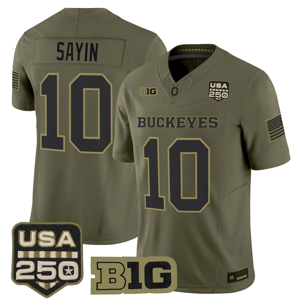 Ohio State Buckeyes 2026 Salute to Service Vapor Limited Jersey - Stitched