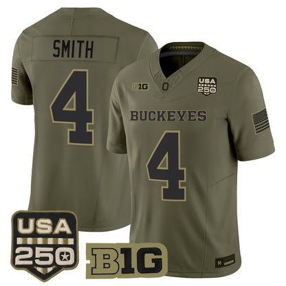 Ohio State Buckeyes 2026 Salute to Service Vapor Limited Jersey - Stitched