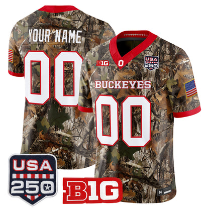 Ohio State Buckeyes 2026 Salute to Service Vapor Limited Custom Jersey - Stitched