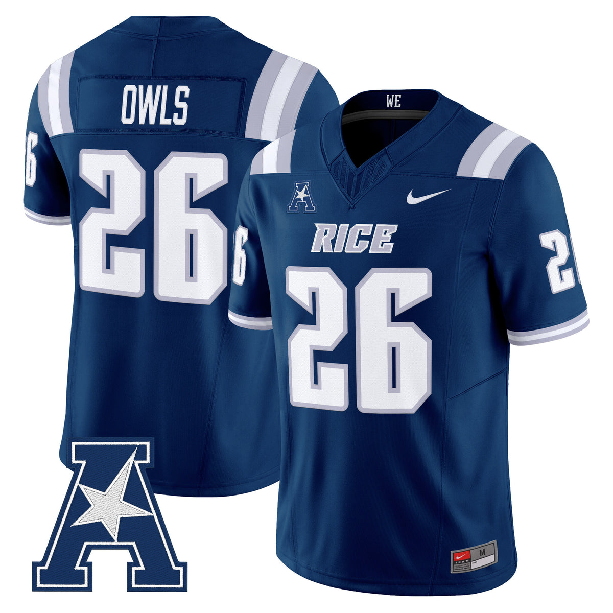  Rice Owls 2026 Vapor Limited Jersey -Stitched
