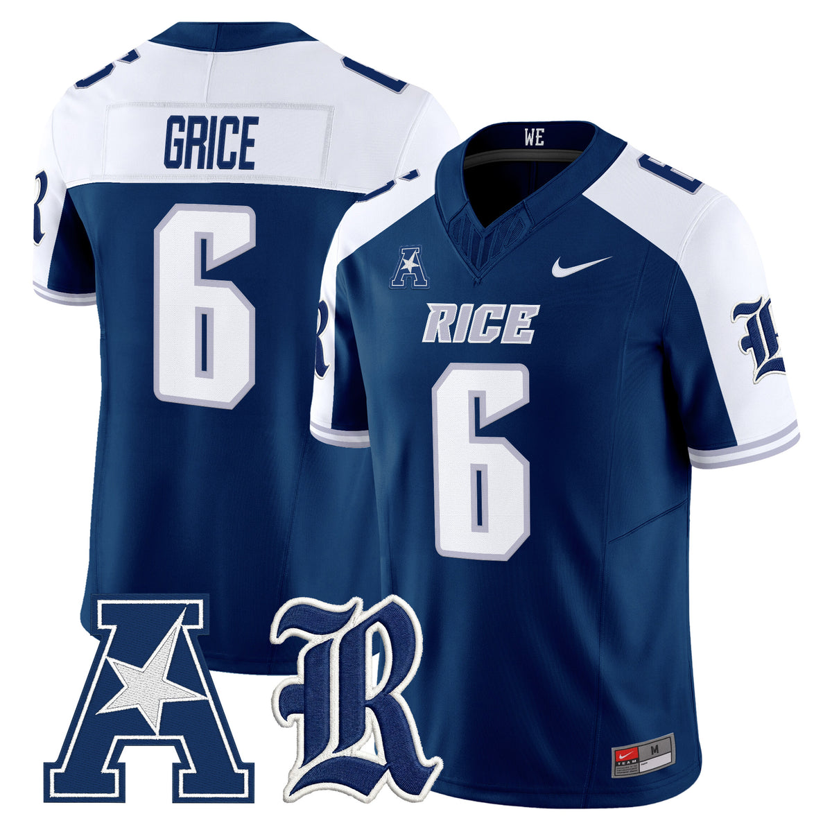  Rice Owls 2026 Vapor Limited Jersey -Stitched