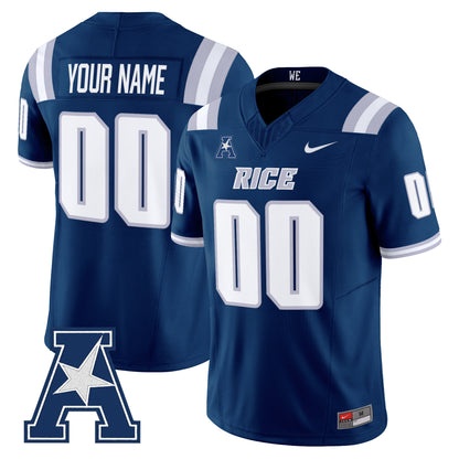 Rice Owls 2026 Vapor Limited Custom Jersey -Stitched