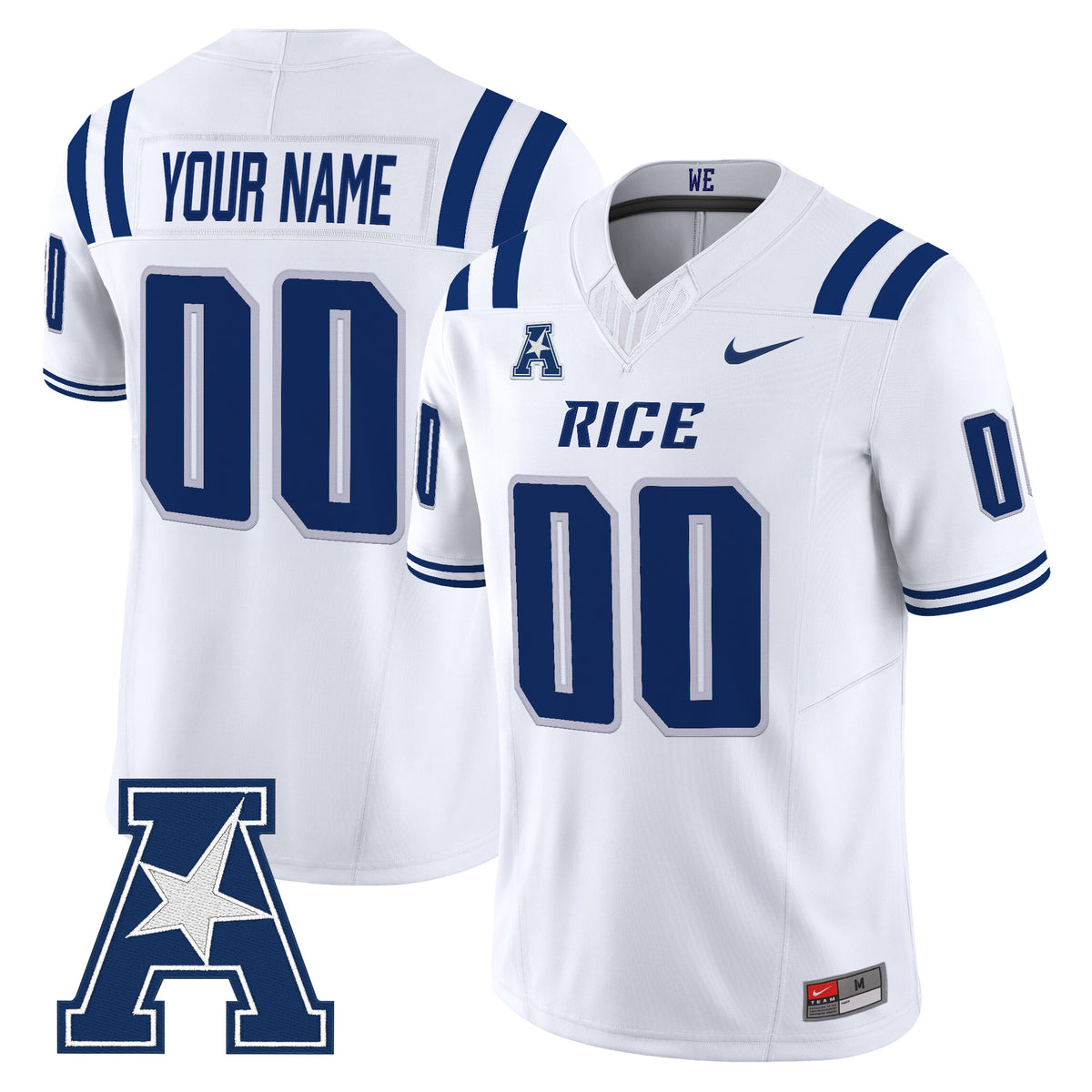 Rice Owls 2026 Vapor Limited Custom Jersey -Stitched