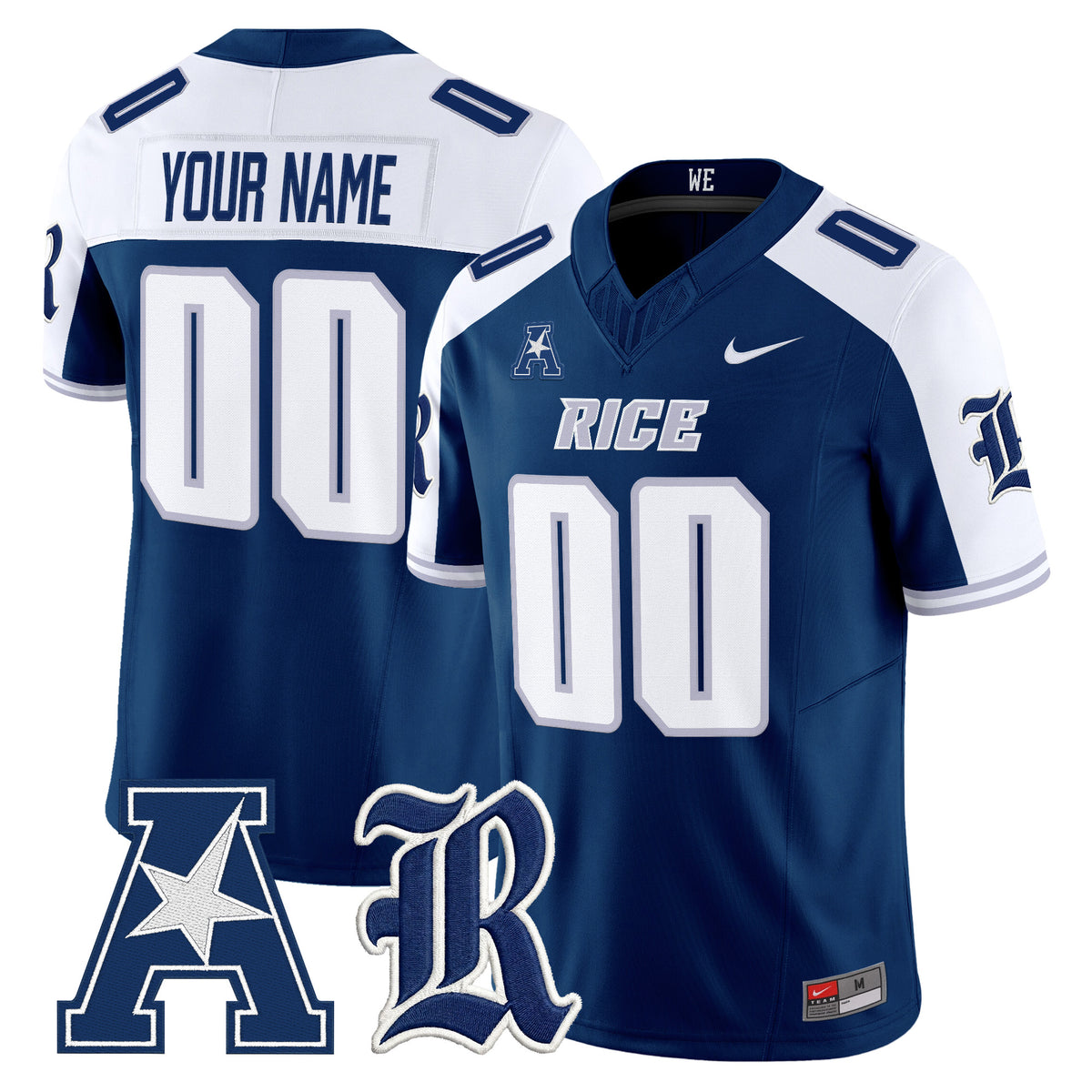 Rice Owls 2026 Vapor Limited Custom Jersey -Stitched
